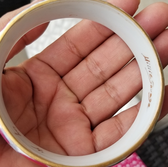 Vintage boho flower  bracelet cloisonne millie savage - Picture 15 of 16